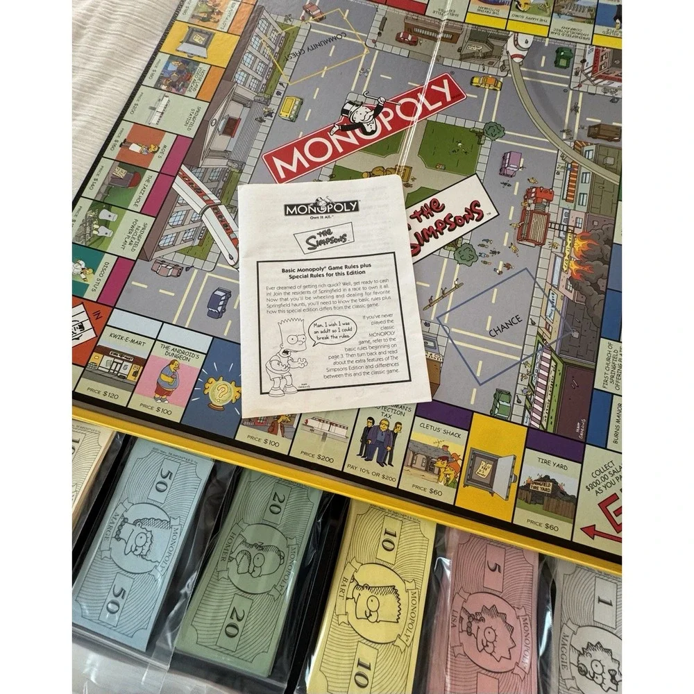 Hasbro Monopoly The Simpson's  2001 Edition Board Game